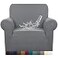 Granbest Premium Waterproof Sofa Cover High Stretch Couch Slipcover Super Soft Fabric Couch Cover Light Gray Chair Small