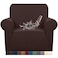 Granbest Premium Waterproof Sofa Cover High Stretch Couch Slipcover Super Soft Fabric Couch Cover Chocolate Small