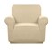 Granbest Premium Waterproof Sofa Cover High Stretch Couch Slipcover Super Soft Fabric Couch Cover Beige Small