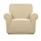 Granbest Premium Waterproof Sofa Cover High Stretch Couch Slipcover Super Soft Fabric Couch Cover Beige Small