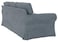 HomeTown Market Velvet Pets Friendly Sofa Covers Custom Made Compatible for IKEA Ektorp Three Seat Sofa Slipcovers Velvet Light Gray Ektorp 3