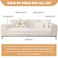 vctops Solid Color Cotton Quilted Sofa Couch Cover Weave Pattern Soft Sectional Couch Covers Embroidery NonSlip Sofa Slipcover for Dogs Children Pets Furniture Protector Cream28x28