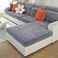 WEYOND Couch Cushion Covers for L Shaped Sectional Sofa Softer Chenille Large Sofa Covers Washable NonSlip Individual Stretch Couch Cover 1Pack Chaise Cover Dark Grey