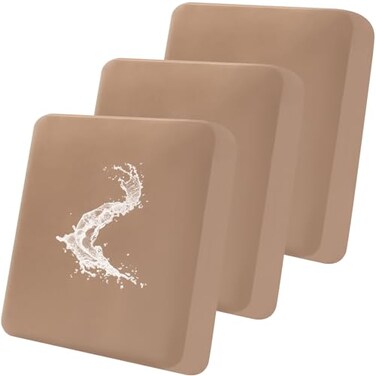 Smiry Waterproof Couch Cushion Covers Stretch Washable Sofa Cushion Cover Soft Sofa Slipcover Elastic NonSlip Furniture Protector for Pets Kid 3 Pack Camel
