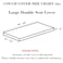 Disayu Couch Covers for 2 Cushion Sofa Pet Friendly Couch Cushion Covers Universal Sofa Covers Washable Stretch Slipcovers for Sectional Sofa Texture GrayLarge Double Seat Cover