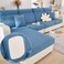 Yoovat Couch Cushion Covers for Sofa Couch Covers WearResistant Universal Sofa Cover Washable Stretch for Sectional Slipcovers TextureBlueChaise Cover