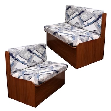 CRFATOP 2 Sets RV Dinette Cushion Covers Printed Camper Cushion Slipcover Stretch 2 Seat Sofa Chair Cover Furniture Protector for RV Camper Car Bench 2 Backrest Covers 2 Bench Covers09