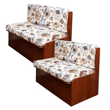 KRFOONN RV Dinette Cushion Covers Stretch Camper Cushions Cover Replacement Couch Cushion Slipcovers Washable Loveseat Slipcovers for Travel Trailer Couch Includes 2 Backrest Cover 2 Bench Cover 06