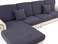 LA MEACK Chaise Couch Cushion Cover Washable Separate Seat Stretch Sectional Sofa Slipcover 1 Piece for Chaise or Sofa 3Seater Dark Grey