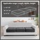 QIANMEW Couch Covers for Sectional Sofa Washable Stretch Soft Sofa Cushion Covers L Shape Sofa Slipcovers Anti Slip Furniture Decor Protector for Pets 3 Seaters CoversDark Gray