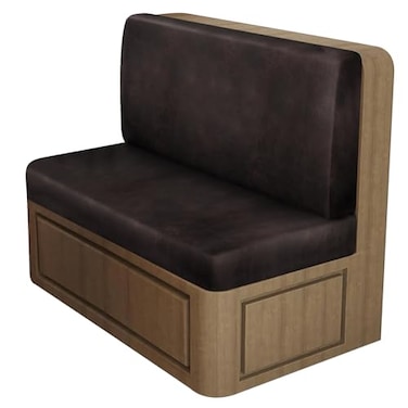 ANARACHON Leather Look RV Dinette Cushion Covers Stretch Camper Cushion Slipcovers for Travel Trailer Couch RV Booth Seat Replacement Camper Sofa Chair Protector 1 Backrest Cover 1 Bench CoverChocolat