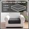 QIANMEW Couch Covers for Sectional Sofa Washable Stretch Soft Sofa Cushion Covers L Shape Sofa Slipcovers Anti Slip Furniture Decor Protector for Pets 1PC Chair Cushion CoverDark Gray