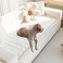 Gumfolk Pet Couch Covers for Sofa Slipcovers Couch Protector for Dogs Washable Cushion Cover Sofa Pad Blanket Furniture White 27in59in