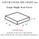 Disayu Sofa Covers Couch Covers for Sofa Pet Friendly Couch Cushion Covers Universal Sofa Covers Washable Stretch Slipcovers for Sectional Sofa Texture BlueLarge Single Seat Cover