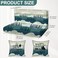HunnmingRe 6 Pcs Rv Dinette Cushion Covers Stretch Washable Rv Dinette Cushion Covers Camper Accessories for Camper Car Bench 2 Pillowcase 2 Backrest and 2 Bench ReplacementMountain Landscape
