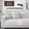 Aucrovee Soft Waterproof Chenille Cover Washable Non Slip Sectional Sofa Covers for 3 Cushion Couch Sofa L Sharped Sofa Slipcover for Pets Furniture Protector 1 PCS 36x82 White
