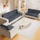 hyha Waterproof Couch Cushion Covers for Pets Non Slip Sofa Seat Cover for Dogs Washable Soft Thick Stretch Jacquard Fabric Sofa Slipcovers with Elastic Bottom 1 Piece for Backrest L Grey