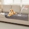 HAOMAIJIA Waterproof Couch Cover for Dogs WashableFaux Fur Pet Couch Covers for SofaSoft Dog Bed Cover NonSlip Couch Covers for 3 Cushion Couch Sofa Pet Friendly Grey 35 x 74