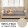 HAOMAIJIA Waterproof Couch Cover for Dogs WashableFaux Fur Pet Couch Covers for SofaSoft Dog Bed Cover NonSlip Couch Covers for 3 Cushion Couch Sofa Pet Friendly Grey 35 x 74