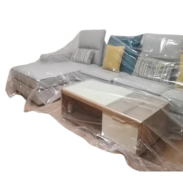 Senvitate Clear PEVA Waterproof Dustproof Sofa Storage CoversPlastic Furniture Bed Couch Protector Cover Shelter for Moving ProtectionCat Scratch Proof Sofa Cover 118 X 157 300x400CM