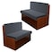 Oloepfo 4PCS Rv Dinette Cushion Covers Outdoor Rv Sofa Covers Washable Rv Seat Covers Furniture Protector Jacquard Stretchable Camper Cushion Covers with 2 Backrest Cover 2 Bench Cover Dark Grey