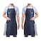 KOPADA KPD 2 Pack Blue Unisex Adjustable Bib Denim Apron for Family Chef Kitchen BBQ and StudioCooking Apron for Kitchen and Home
