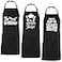 Newcotte 3 Pcs Aprons Cooking Gifts for Men Fathers Day Dad Funny Baking Chef Apron for Husband Birthday Gifts 3 DesignsClassic Style