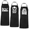 Newcotte 3 Pcs Aprons Cooking Gifts for Men Fathers Day Dad Funny Baking Chef Apron for Husband Birthday Gifts 3 DesignsClassic Style