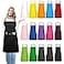 IMERAGO 15 Pcs Adult Aprons Bulk with Pockets Adjustable Bib Chef Apron for Women Men Painting Cooking Crafting Multicolor L