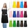 IMERAGO 15 Pcs Adult Aprons Bulk with Pockets Adjustable Bib Chef Apron for Women Men Painting Cooking Crafting Multicolor L