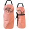 BASHOUT Mother Daughter Apron Set 2 pcs Mama Chef plus Mini Chef Matching Aprons Cooking Baking Adjustable Mom and Child Pink Aprons Mothers Day Christmas Mommy and Daughter Kitchen Aprons