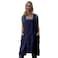 Larmliss Womens Pinafore Square Apron Baking Cooking Gardening Works Cross Back CottonLinen Blend Dress with 2 Pockets