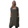 Larmliss Womens Pinafore Square Apron Baking Cooking Gardening Works Cross Back CottonLinen Blend Dress with 2 Pockets