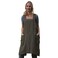 Larmliss Womens Pinafore Square Apron Baking Cooking Gardening Works Cross Back CottonLinen Blend Dress with 2 Pockets