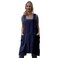 Larmliss Womens Pinafore Square Apron Baking Cooking Gardening Works Cross Back CottonLinen Blend Dress with 2 Pockets