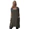 Larmliss Womens Pinafore Square Apron Baking Cooking Gardening Works Cross Back CottonLinen Blend Dress with 2 Pockets