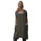 Larmliss Womens Pinafore Square Apron Baking Cooking Gardening Works Cross Back CottonLinen Blend Dress with 2 Pockets