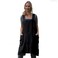 Larmliss Womens Pinafore Square Apron Baking Cooking Gardening Works Cross Back CottonLinen Blend Dress with 2 Pockets