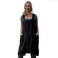 Larmliss Womens Pinafore Square Apron Baking Cooking Gardening Works Cross Back CottonLinen Blend Dress with 2 Pockets