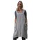 Larmliss Womens Pinafore Square Apron Baking Cooking Gardening Works Cross Back CottonLinen Blend Dress with 2 Pockets Gray