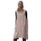 Larmliss Womens Pinafore Square Apron Baking Cooking Gardening Works Cross Back CottonLinen Blend Dress with 2 Pockets PinkL