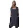 Larmliss Womens Pinafore Square Apron Baking Cooking Gardening Works Cross Back CottonLinen Blend Dress with 2 Pockets Dark GrayL