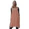 Larmliss Womens Pinafore Square Apron Baking Cooking Gardening Works Cross Back CottonLinen Blend Dress with 2 Pockets Salmon PinkM