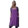Larmliss Womens Pinafore Square Apron Baking Cooking Gardening Works Cross Back CottonLinen Blend Dress with 2 Pockets PurpleM