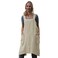 Larmliss Womens Pinafore Square Apron Baking Cooking Gardening Works Cross Back CottonLinen Blend Dress with 2 Pockets Apricot2XL