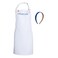VOREAD White Apron for Halloween Costume with Button Nametag and Headband White