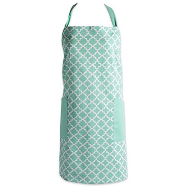 DII Lattice Basics Collection Kitchen Essentials Apron Aqua