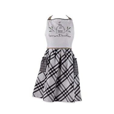 DII Home Sweet Farmhouse Kitchen Collection Apron Black