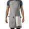 Asaya Chef BBQ Apron with Pockets Cross Back Canvas Cooking Apron for Women and Men Adjustable Work Grilling Aprons with Pocket Bottle Opener and Hand Towel 10oz Cotton Canvas Grey