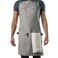 Asaya Chef BBQ Apron with Pockets Cross Back Canvas Cooking Apron for Women and Men Adjustable Work Grilling Aprons with Pocket Bottle Opener and Hand Towel 10oz Cotton Canvas Grey